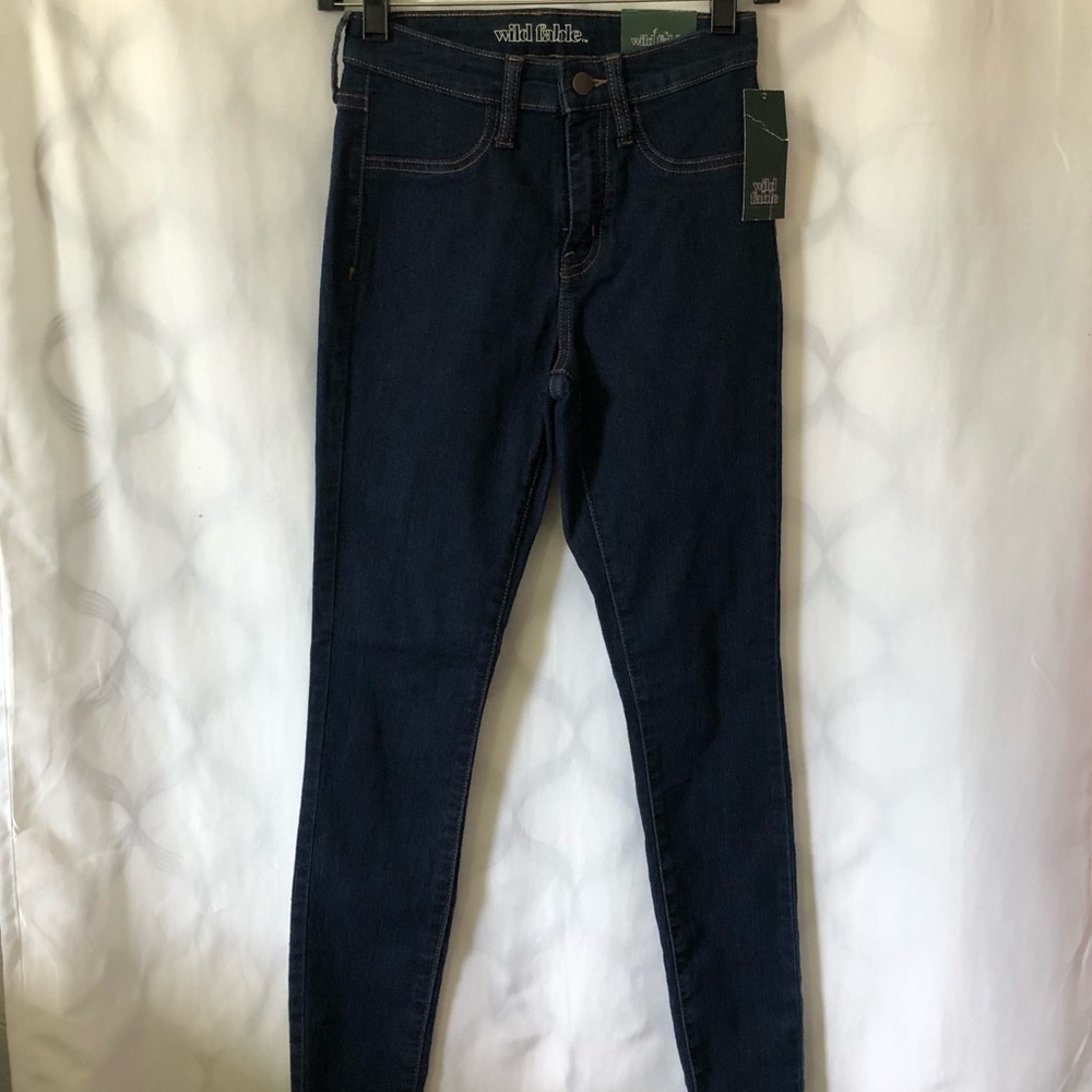 Wild Fable Womens Jeans Size 00 Blue - Picture 2 of 6